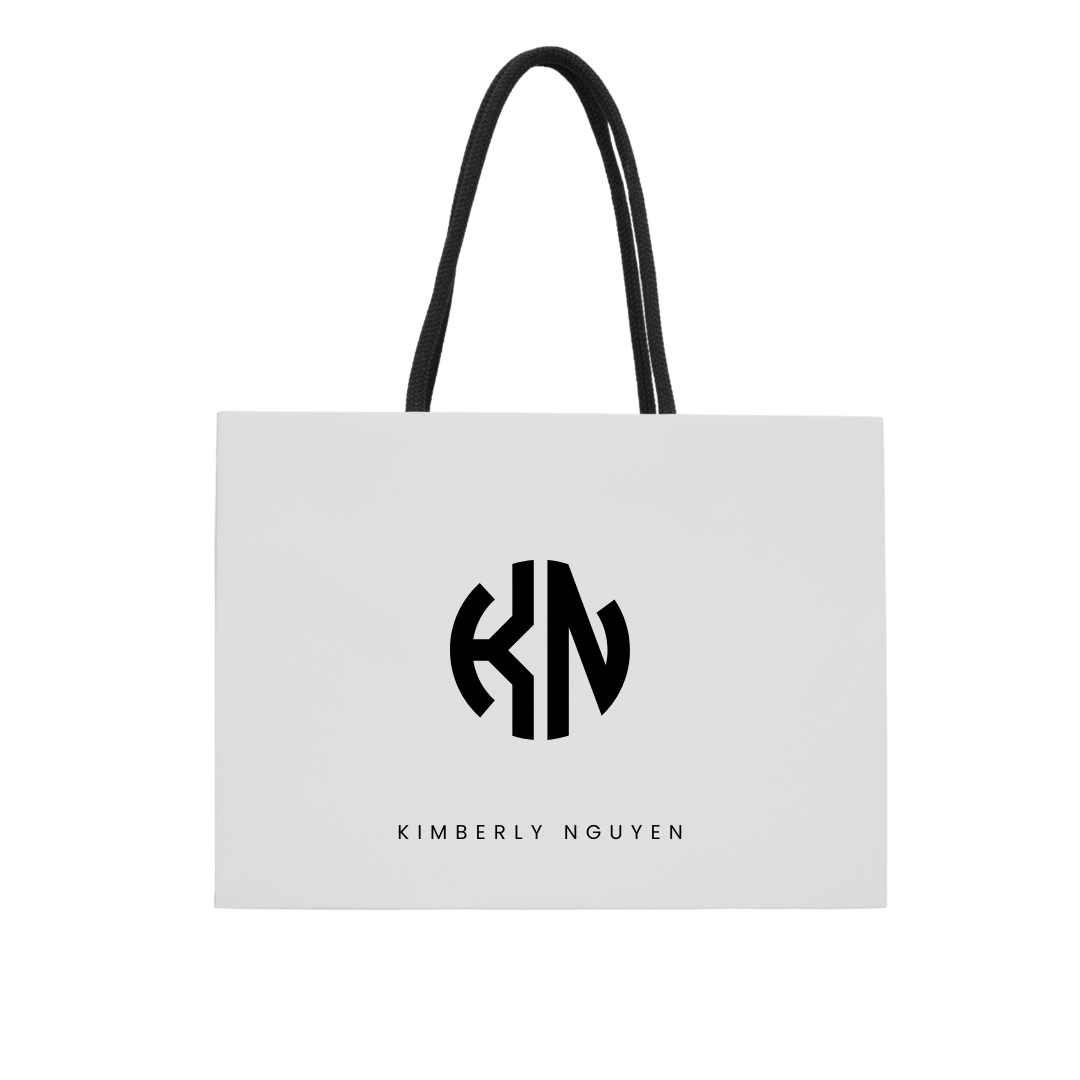 Paper Bags, with Ribbon Handles