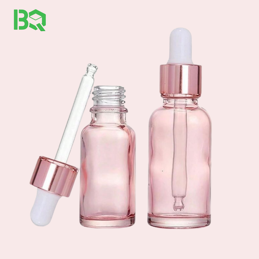 Crystal Glass  Serum Dropper Bottles