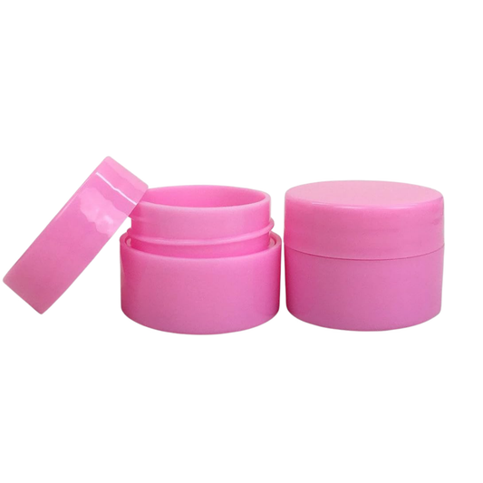 Multi-Color Refillable Plastic Cosmetic Jars