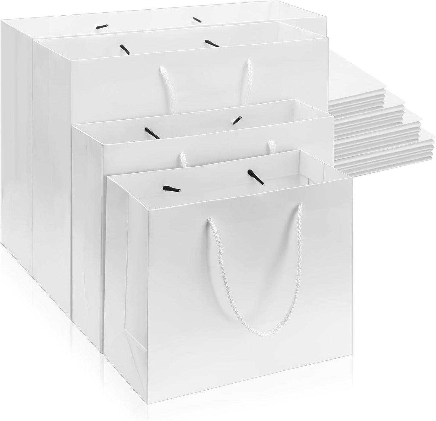 Paper Bags, with Ribbon Handles
