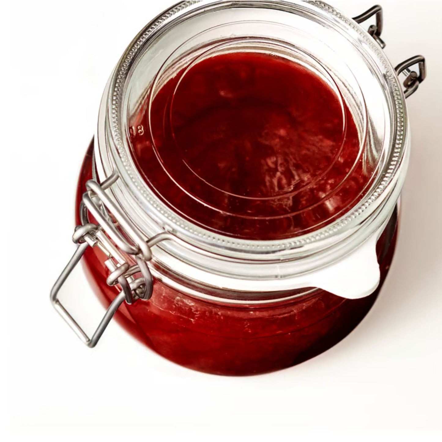 Honey Jar with Clip-Top Airtight Glass