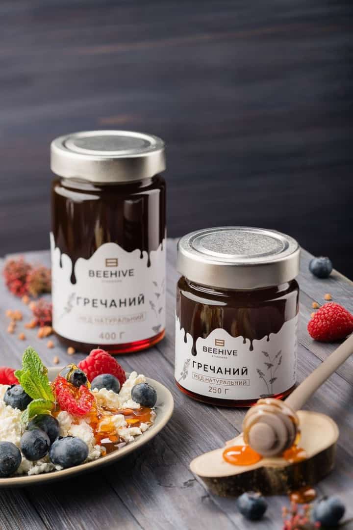 Honey Jar with Clip-Top Airtight Glass