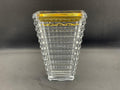 Crystal Burner – Square and Conical Ribbed Design with Golden plate Top