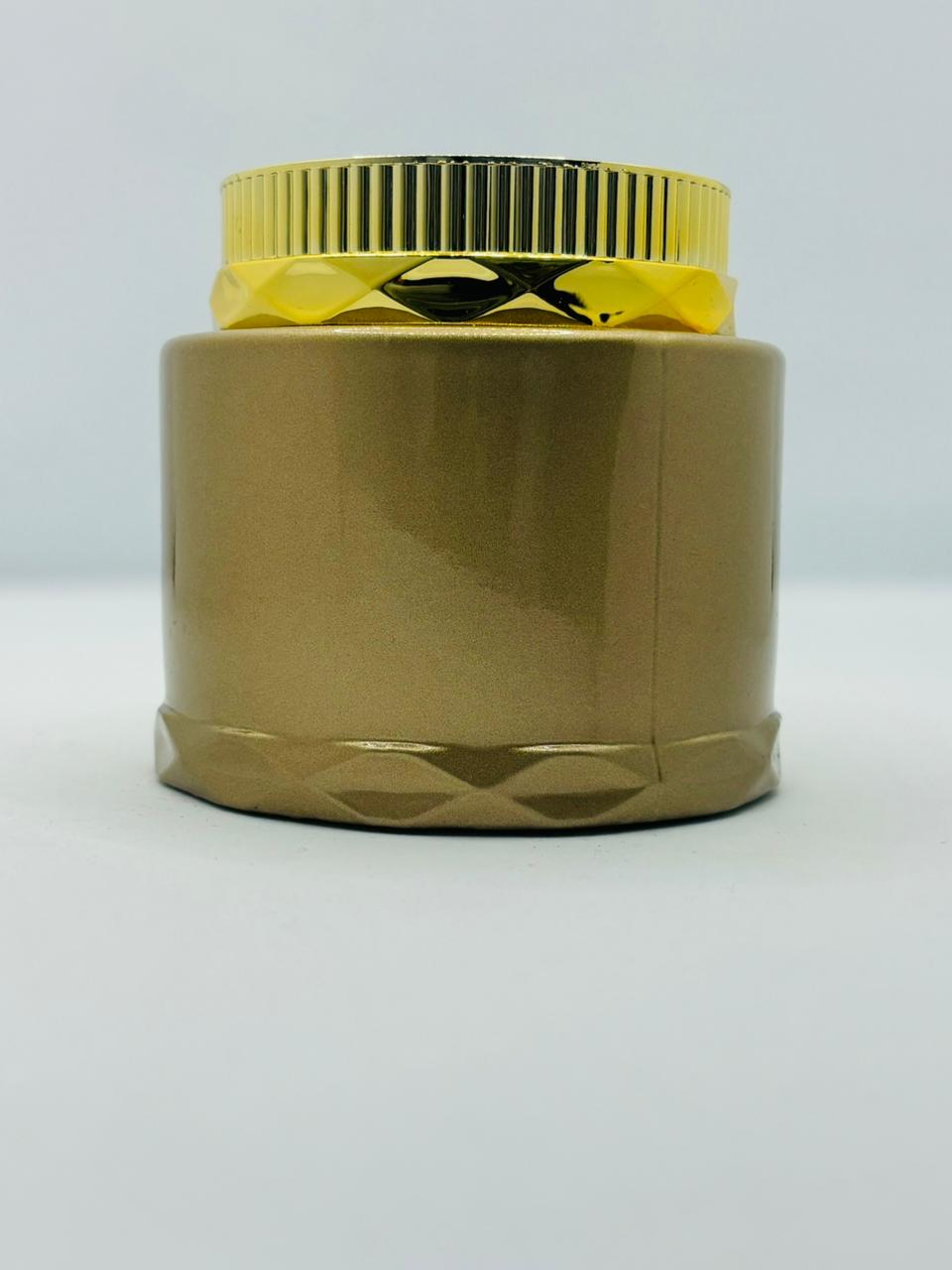 Premium Bakhor Jar with Diamond-Cut Gold Lid | Gold & Black