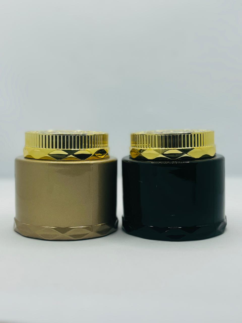 Premium Bakhor Jar with Diamond-Cut Gold Lid | Gold & Black
