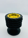 Rope Texture Bakhoor Burner – Black & White Mabkhara with Gold Brass Bowl | Nautical Aesthetic