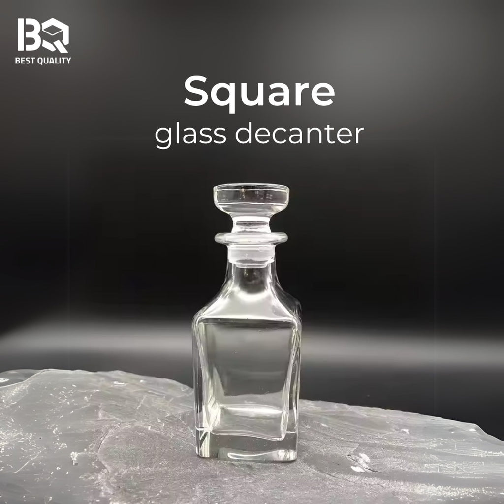 Square Glass Decanter — Clean Lines, Timeless Elegance