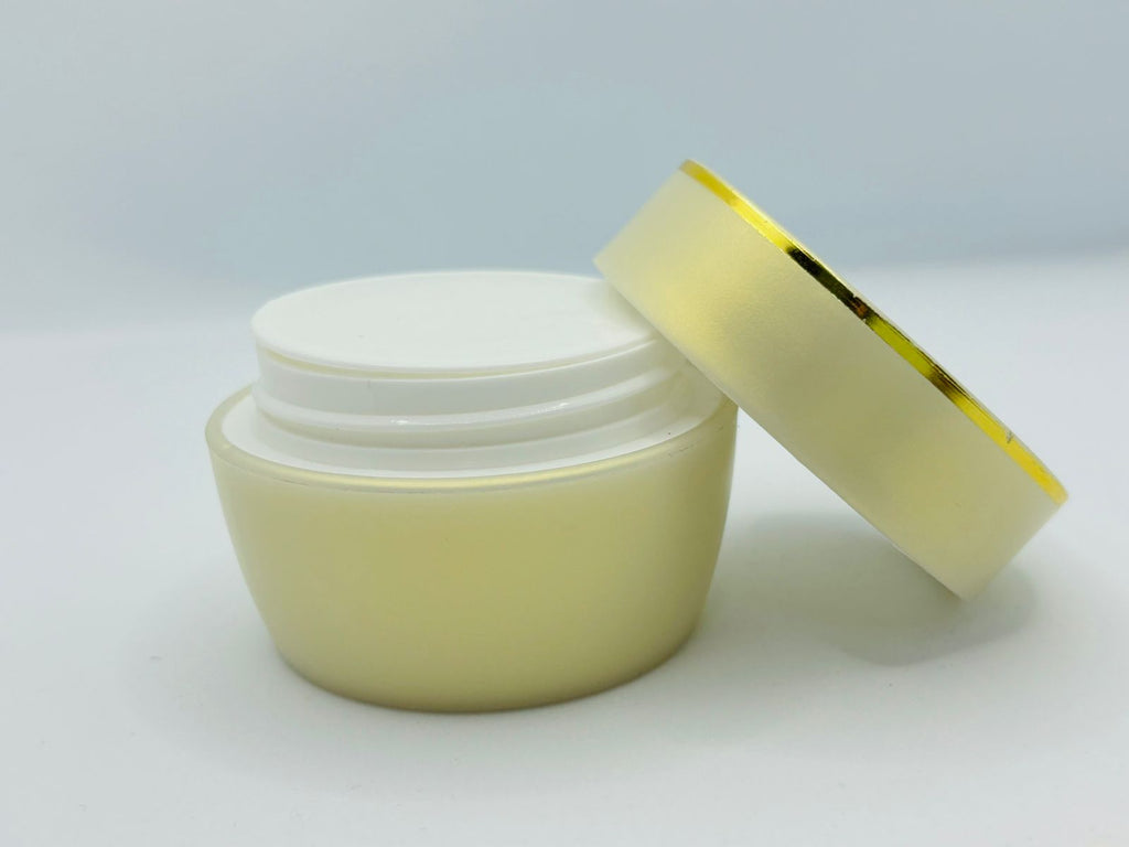 Luxury Cream Jar with Gold Rim Lid