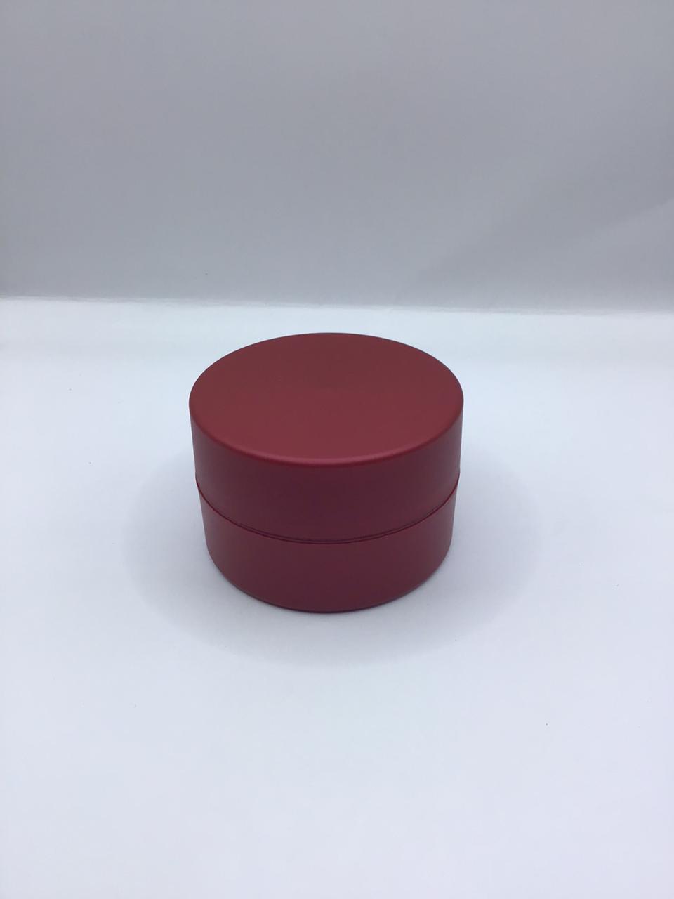 Matte Red Cream Jar – Premium Cosmetic Container