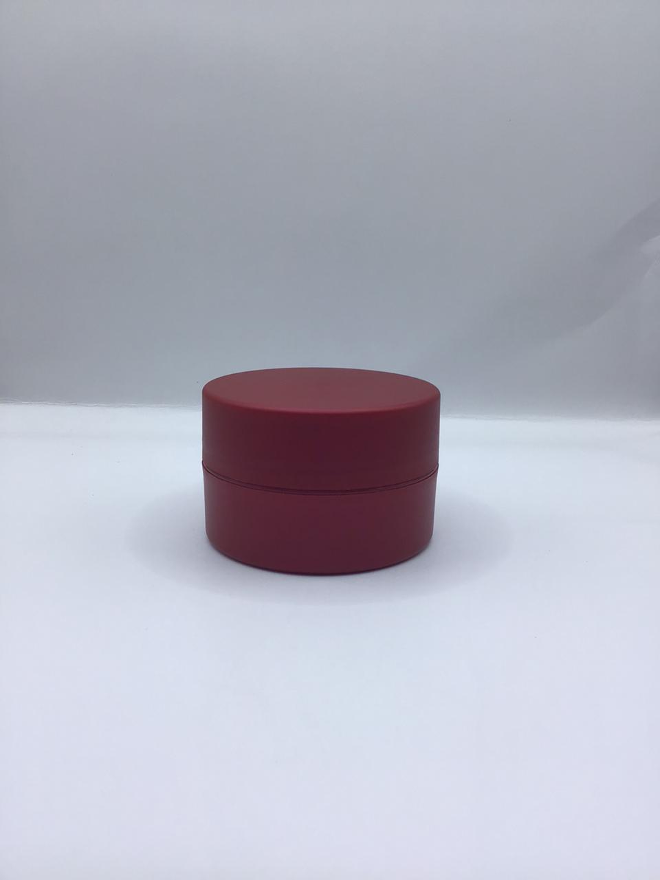 Matte Red Cream Jar – Premium Cosmetic Container