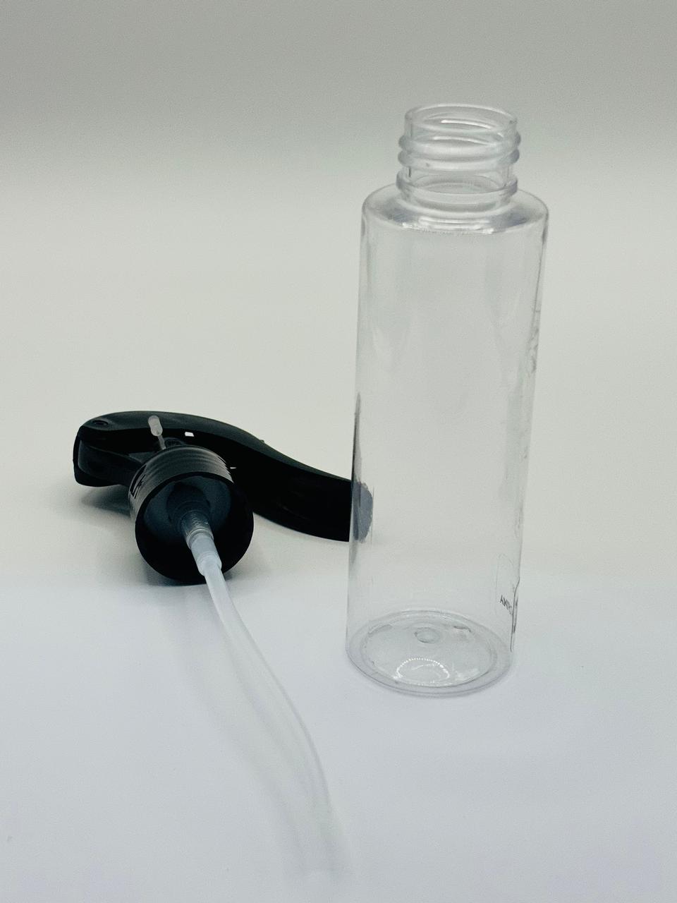 Clear PET Mini Trigger Spray Bottle with Black Sprayer
