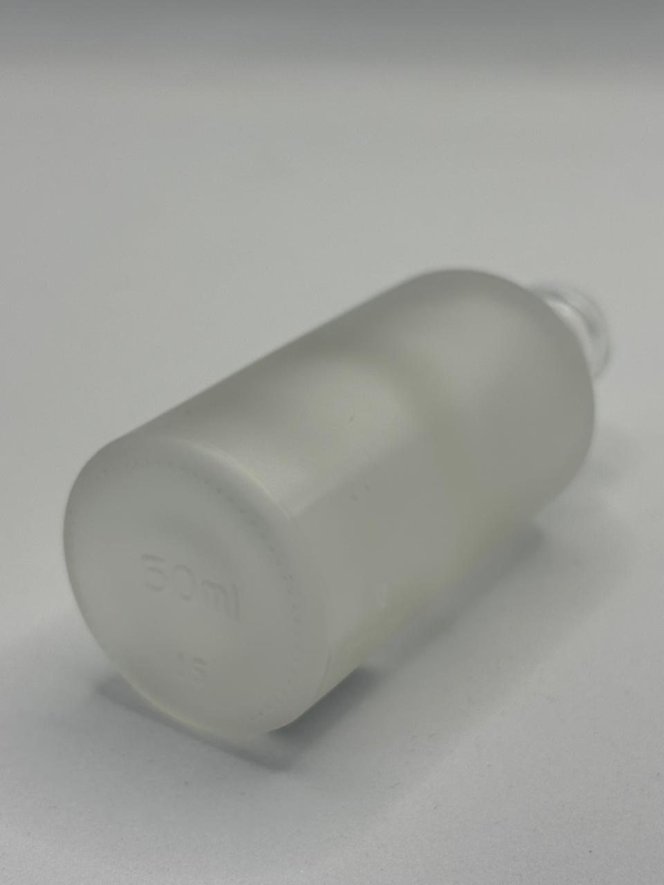 Frosted Glass Dropper Bottle with Wooden Cap