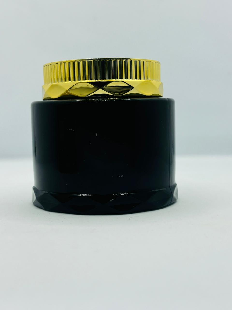 Premium Bakhor Jar with Diamond-Cut Gold Lid | Gold & Black