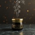 Black Gold Bakhoor Jar Dark Moody Studio