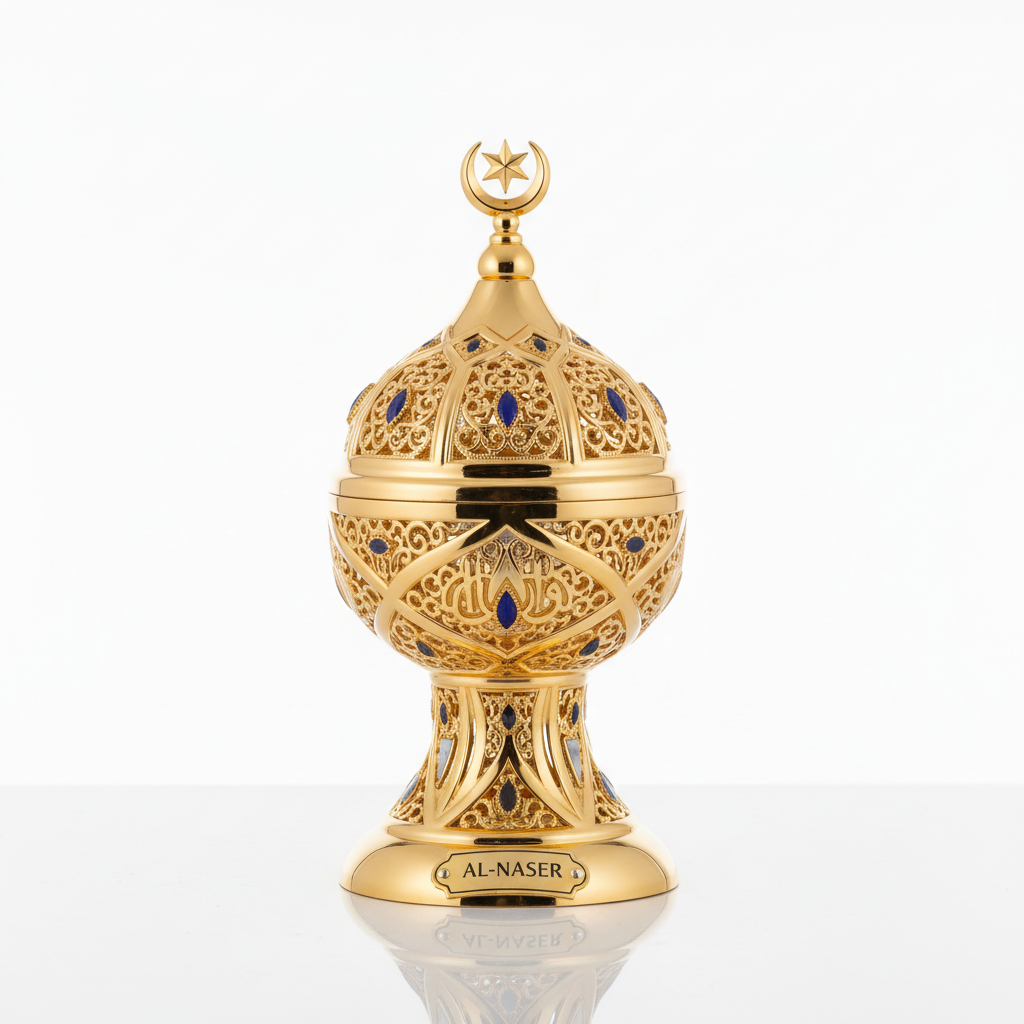 Luxury Bakhoor Incense Burner – Front View
