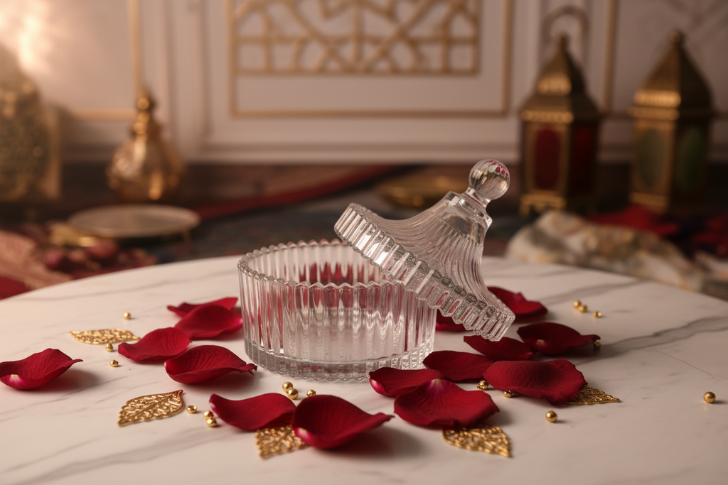Royal Crown Crystal Candle Jar - luxury lifestyle