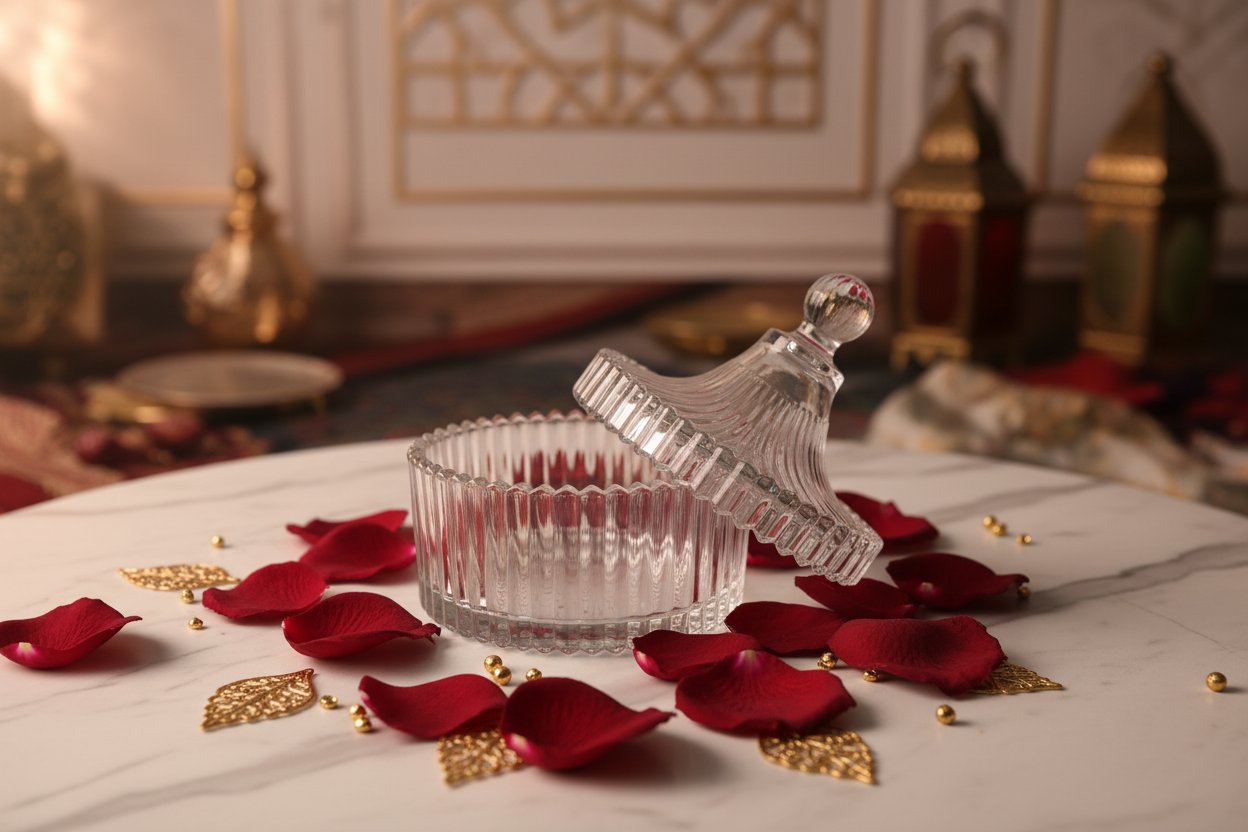 Royal Crown Crystal Candle Jar - luxury lifestyle
