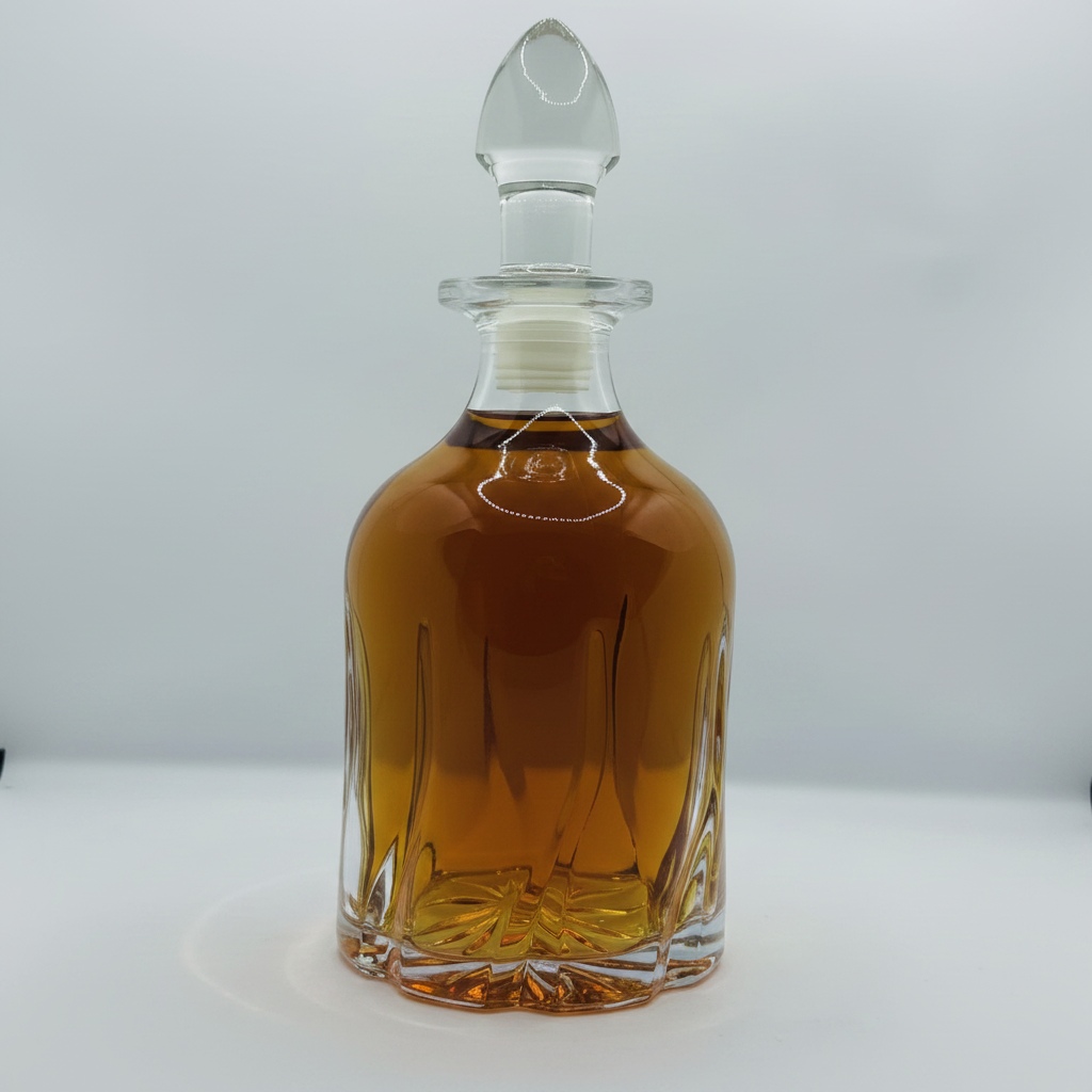Crystal Twisted Decanter - Angle View
