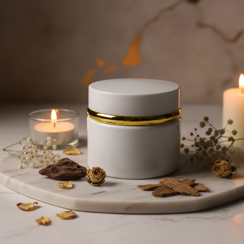 White Bakhoor Jar Lifestyle